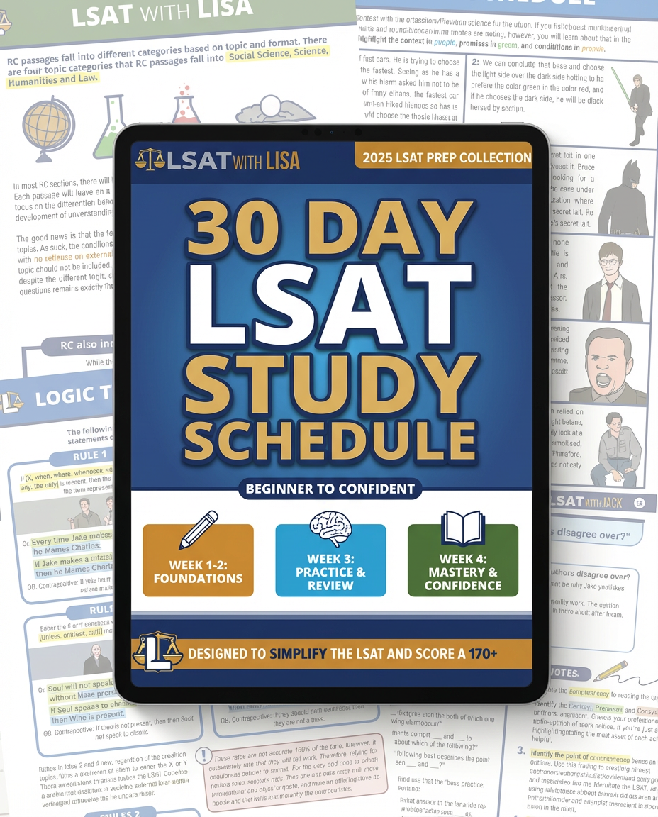 30 Day Lsat Study Schedule Beginner Confident